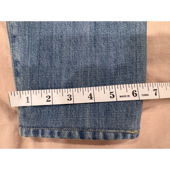 Mr P. Mens 32x32 Blue Button Fly Slim Fit Organic Selvage Denim Jeans Japan - Picture 10 of 10